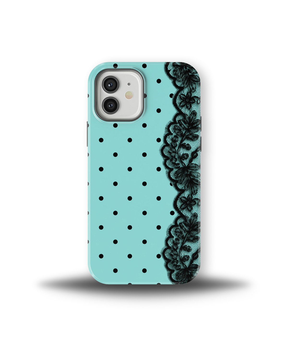 Aqua Lace Polka