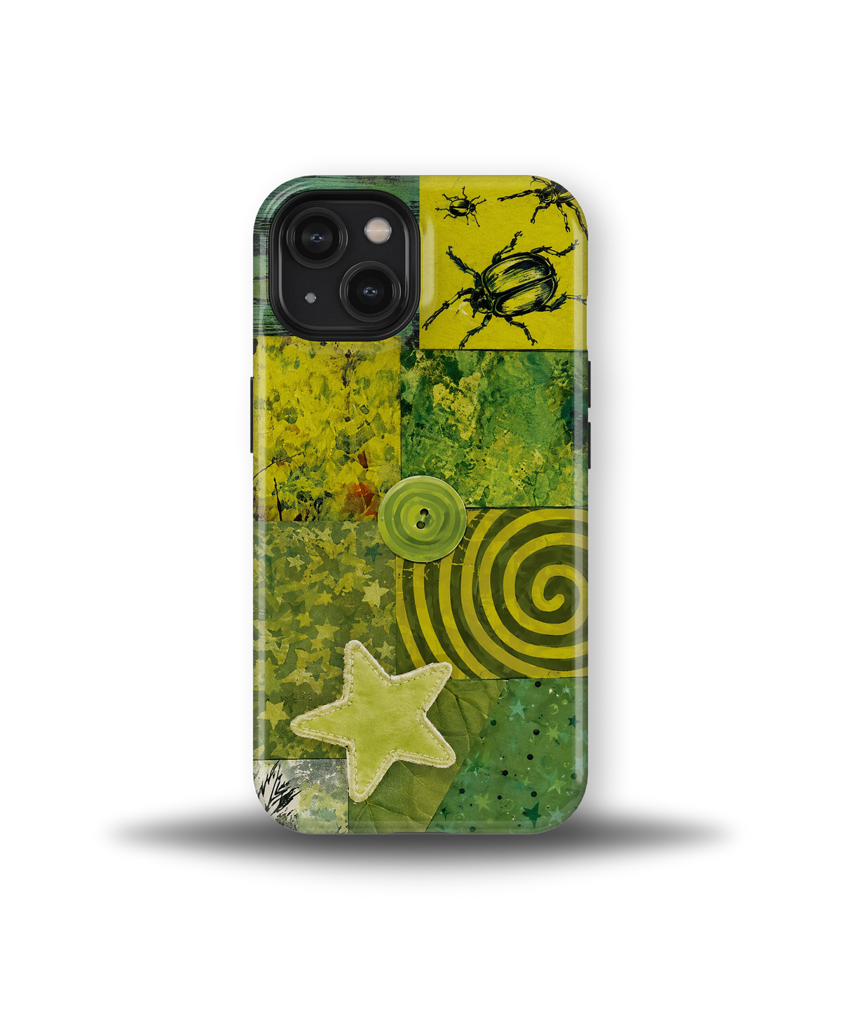 Green Patchwork Star