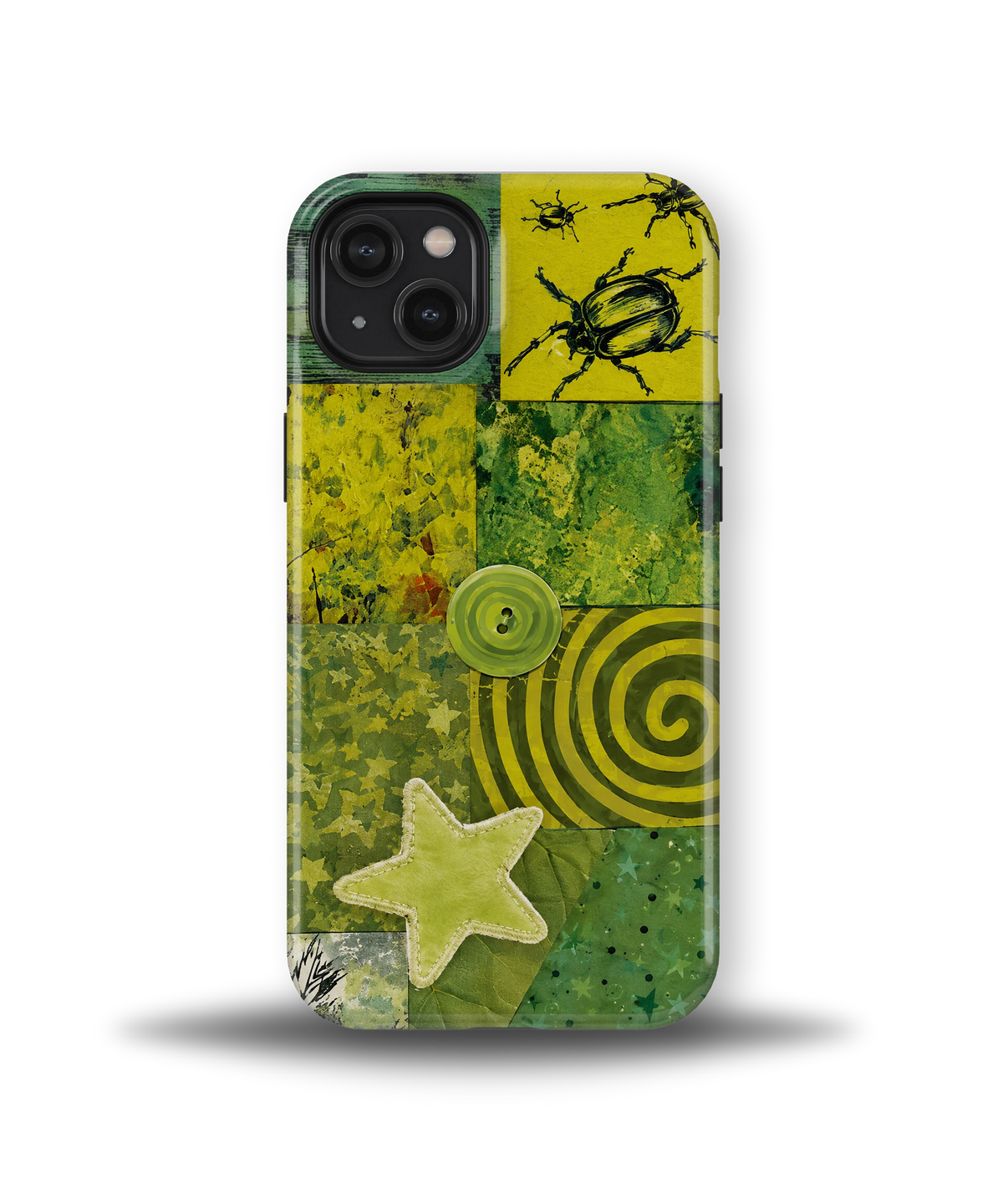 Green Patchwork Star