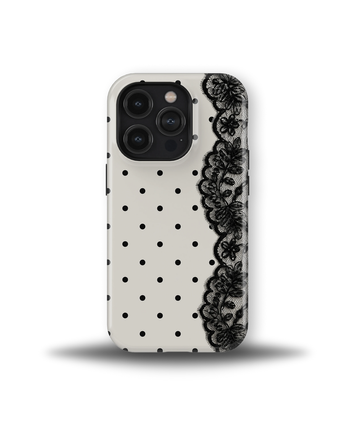Polka Lace Noir