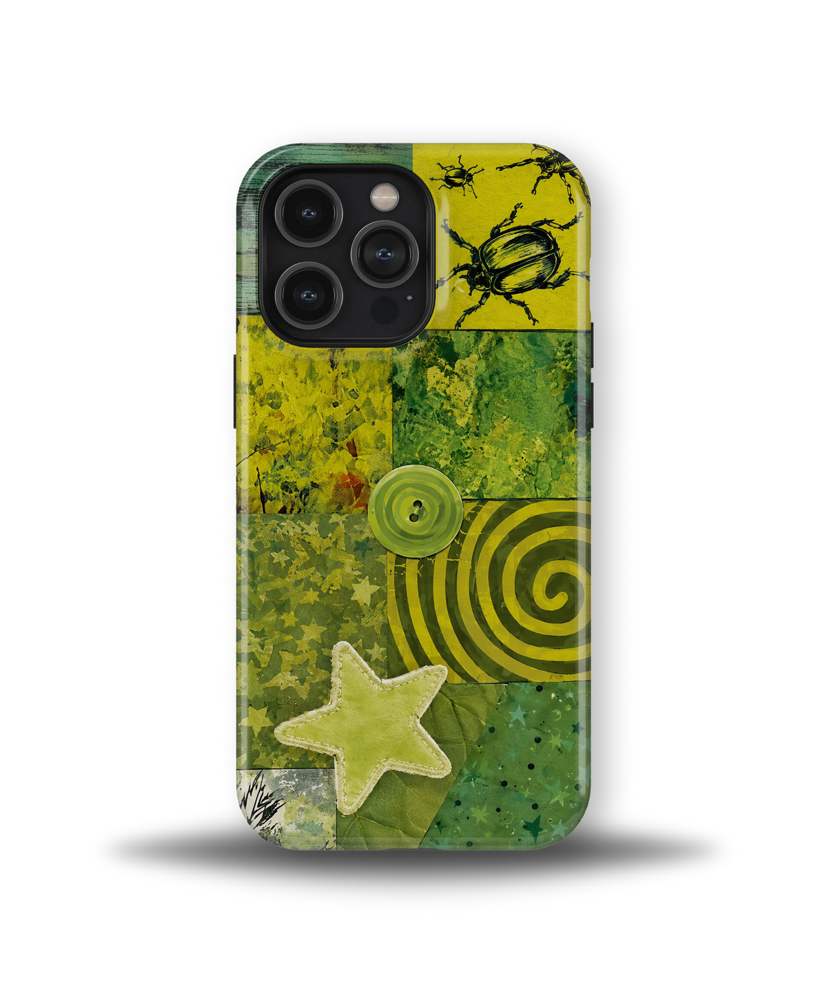 Green Patchwork Star