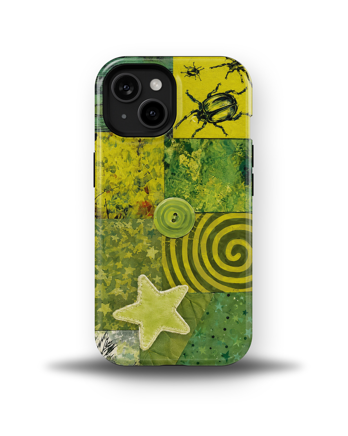 Green Patchwork Star