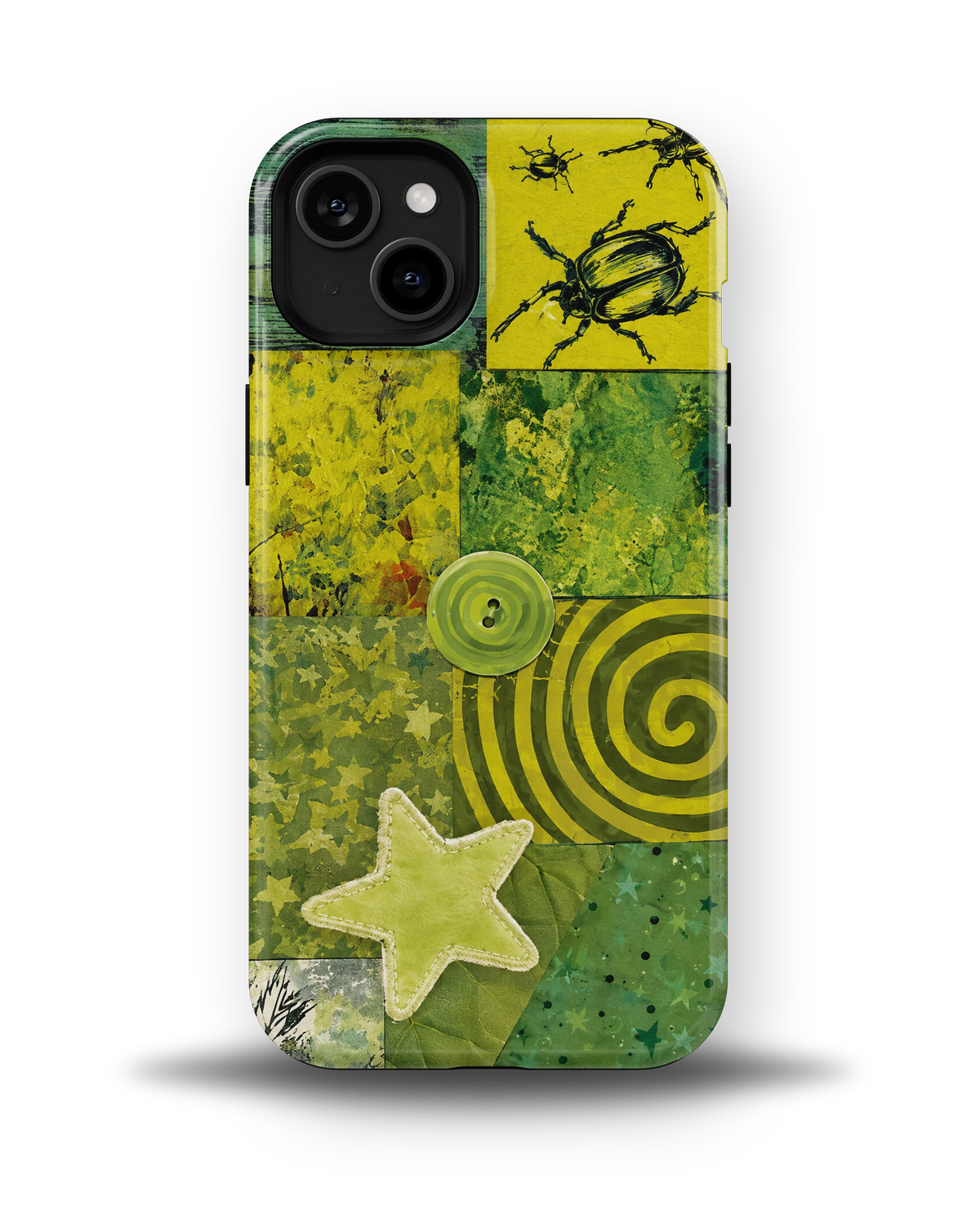 Green Patchwork Star