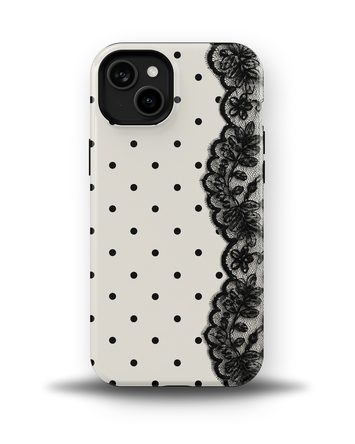 Polka Lace Noir
