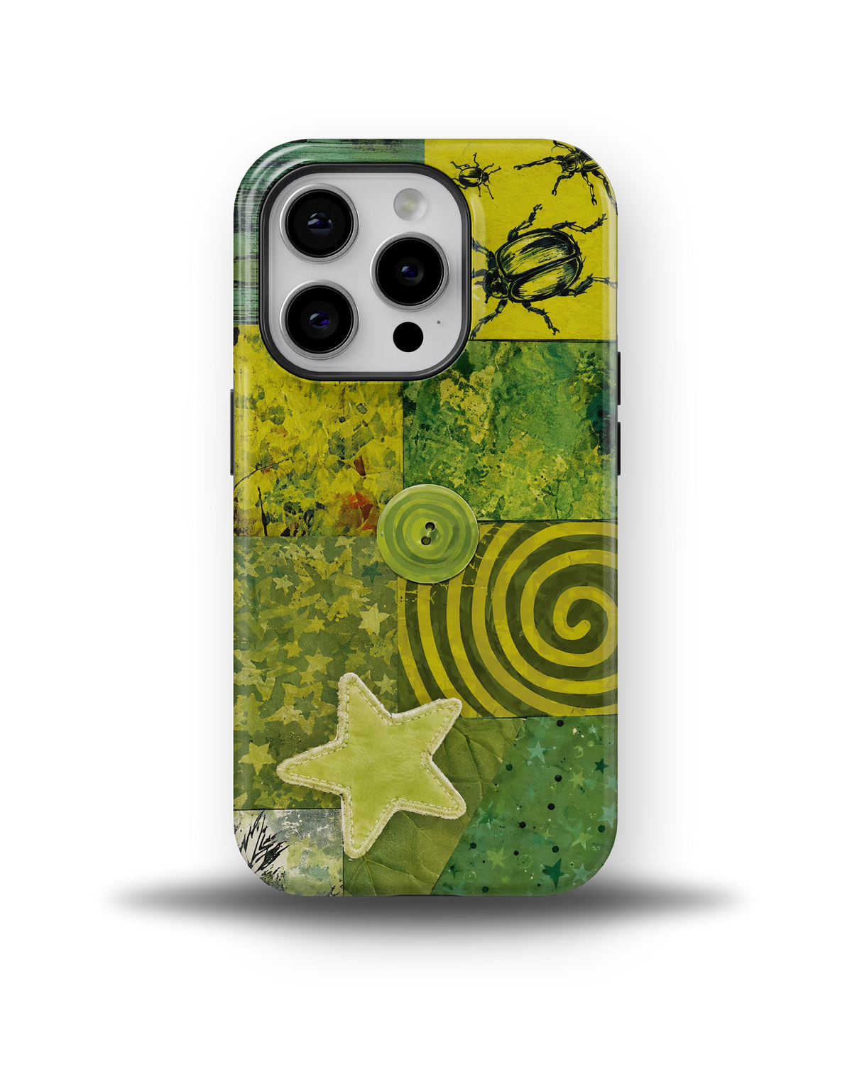 Green Patchwork Star