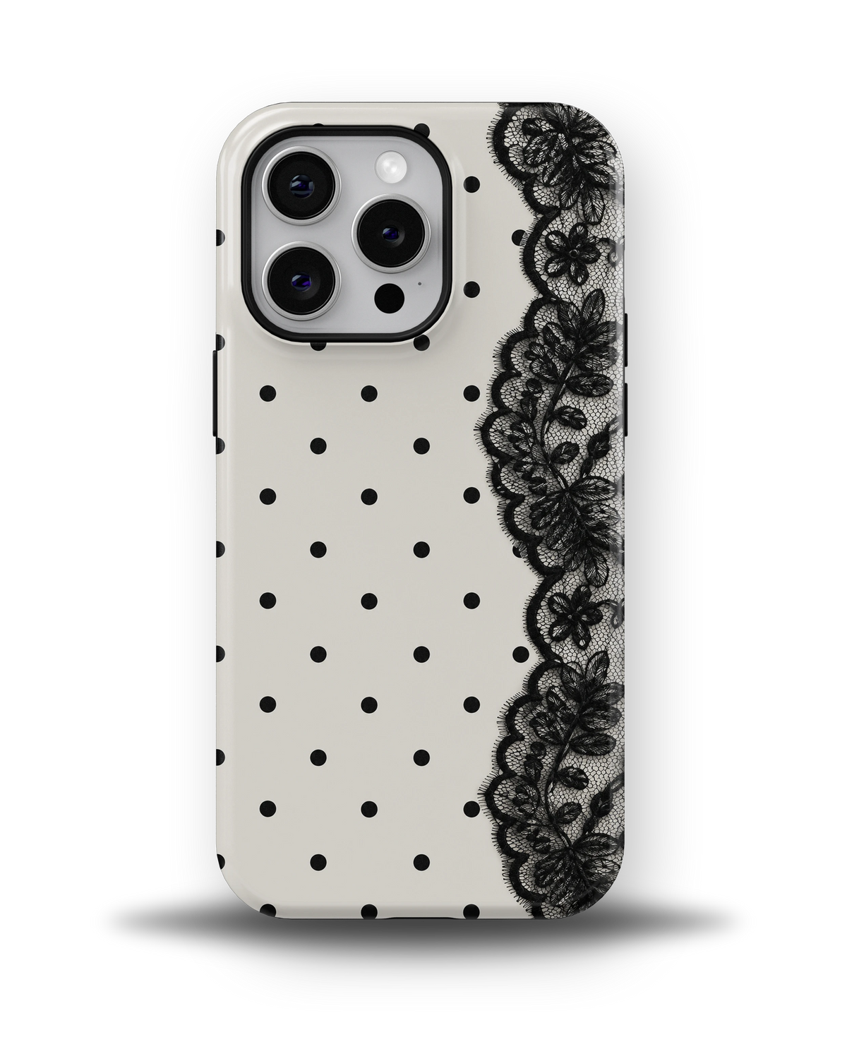 Polka Lace Noir