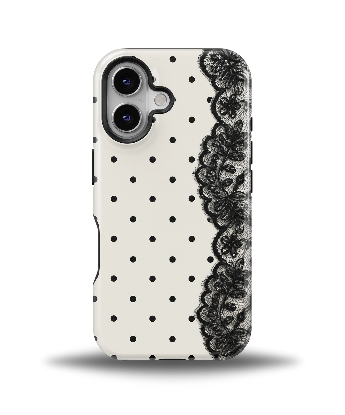 Polka Lace Noir