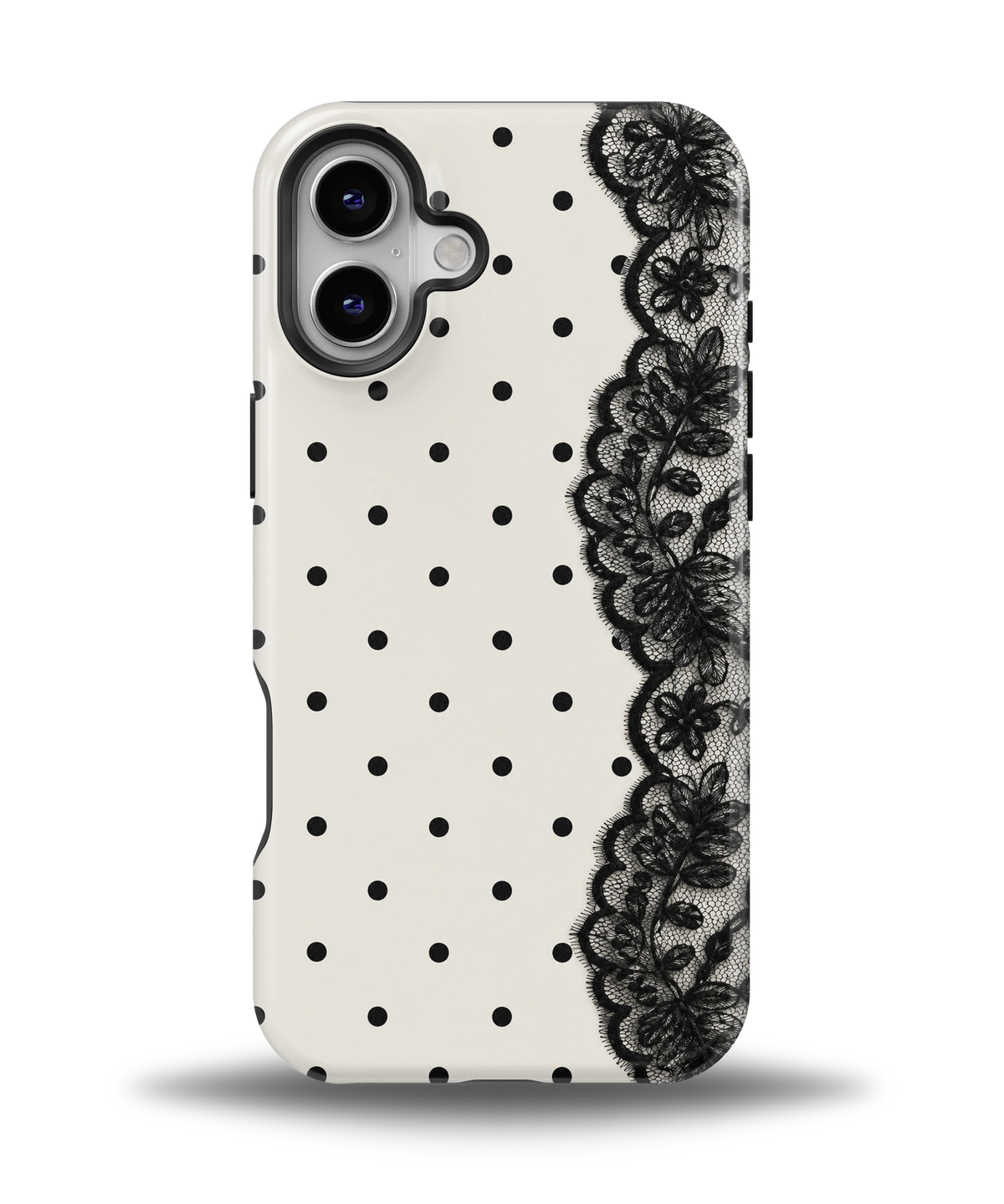 Polka Lace Noir