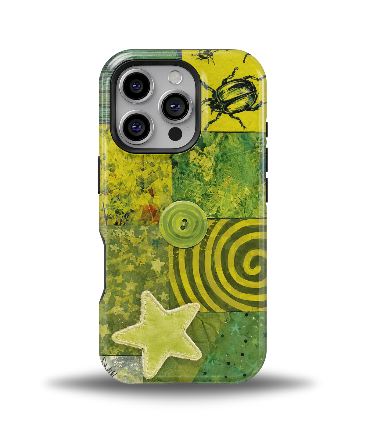 Green Patchwork Star