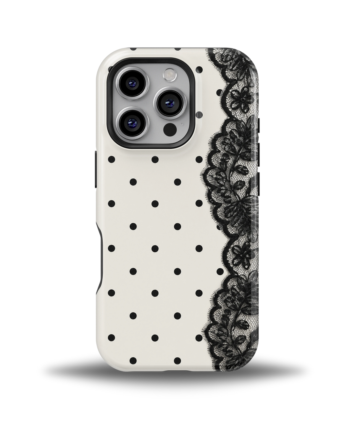 Polka Lace Noir