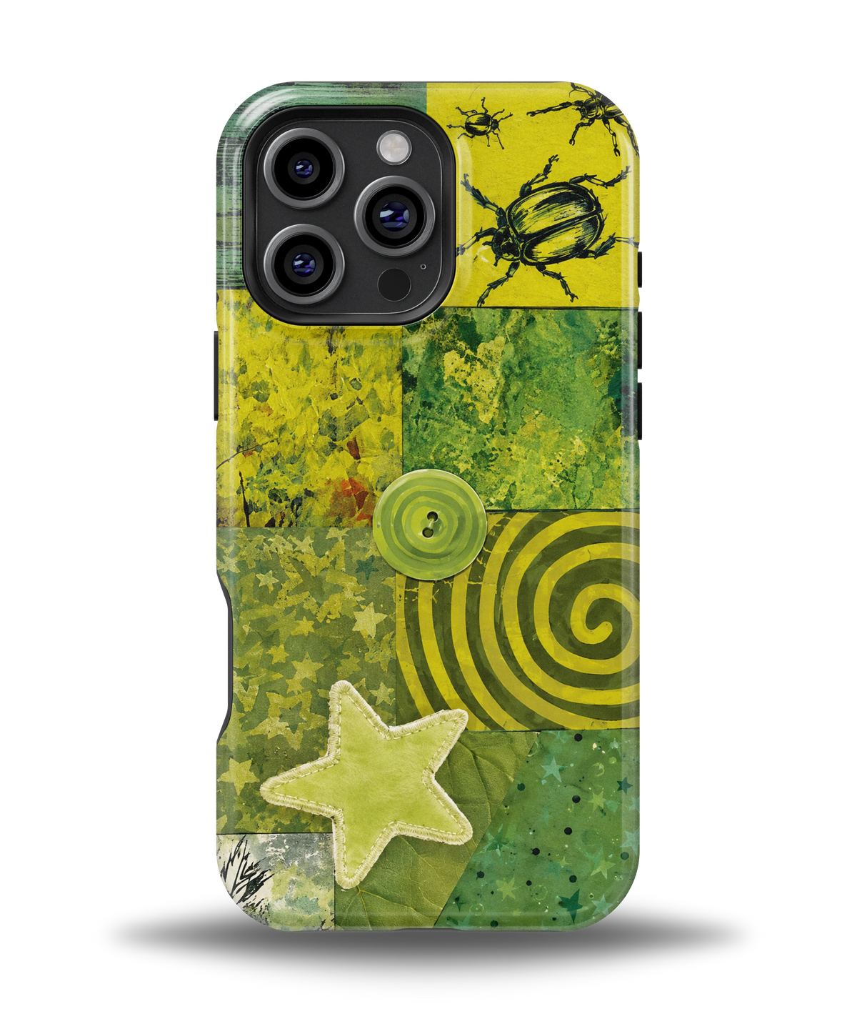 Green Patchwork Star