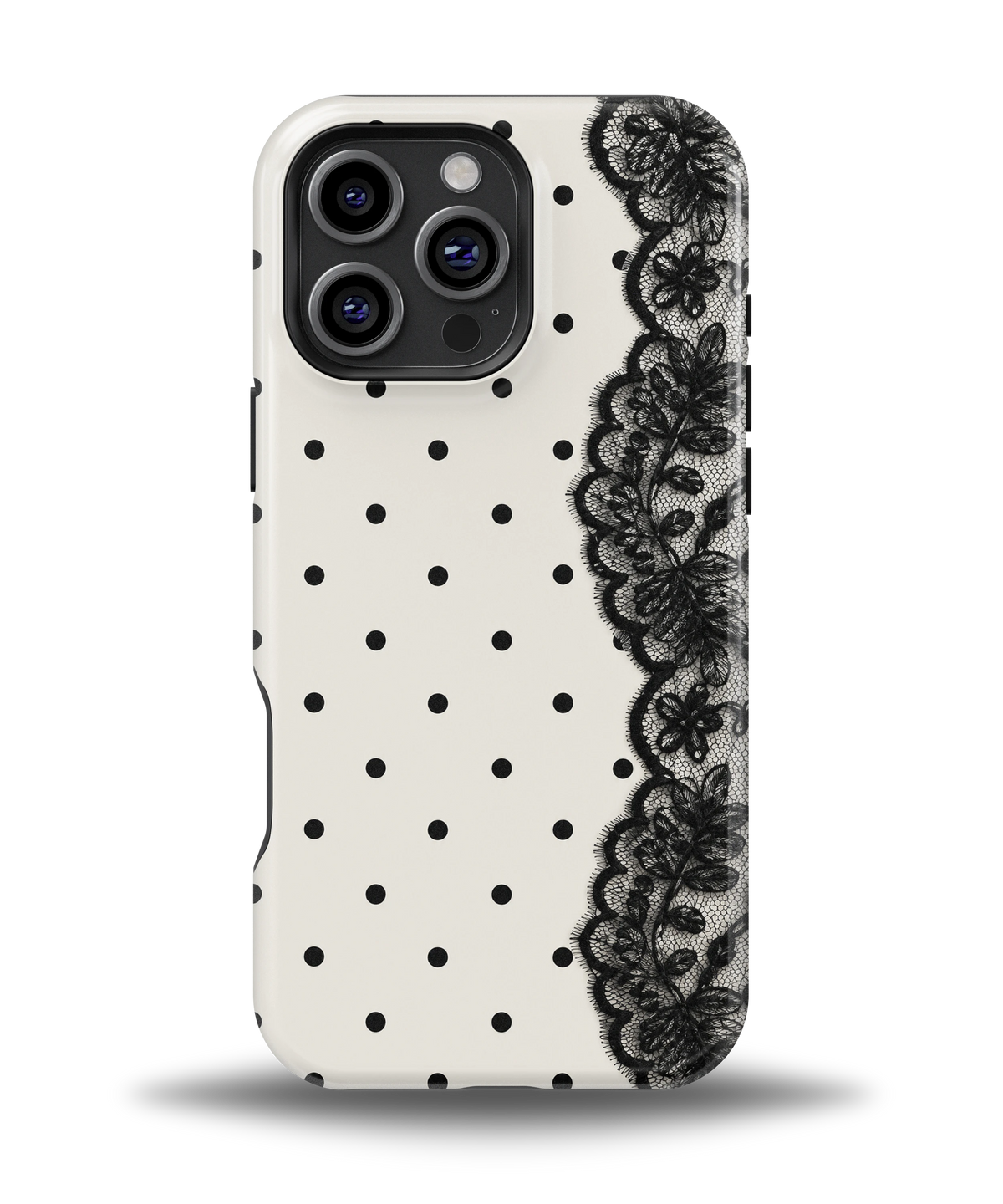 Polka Lace Noir