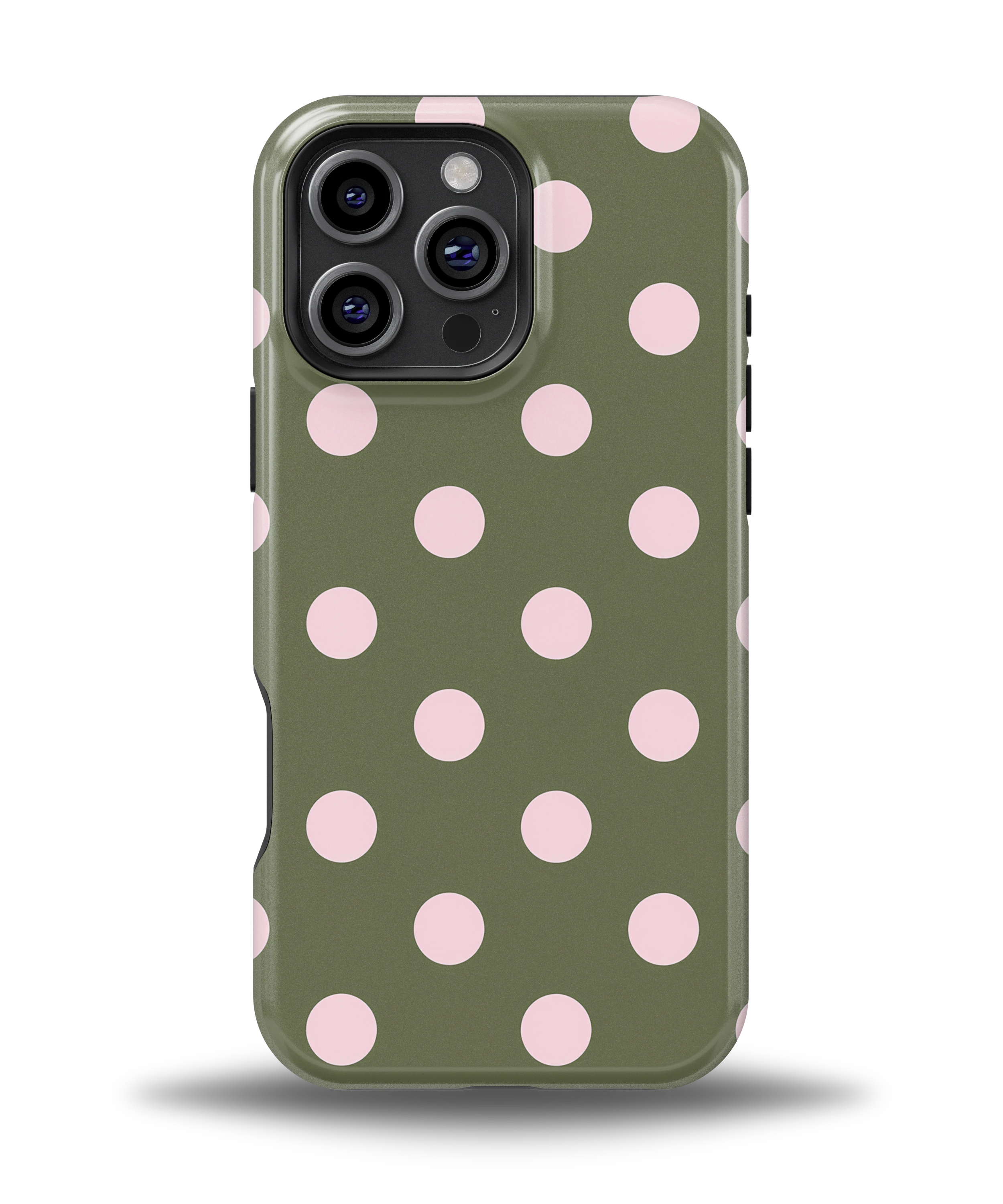 Olive Blush Dots