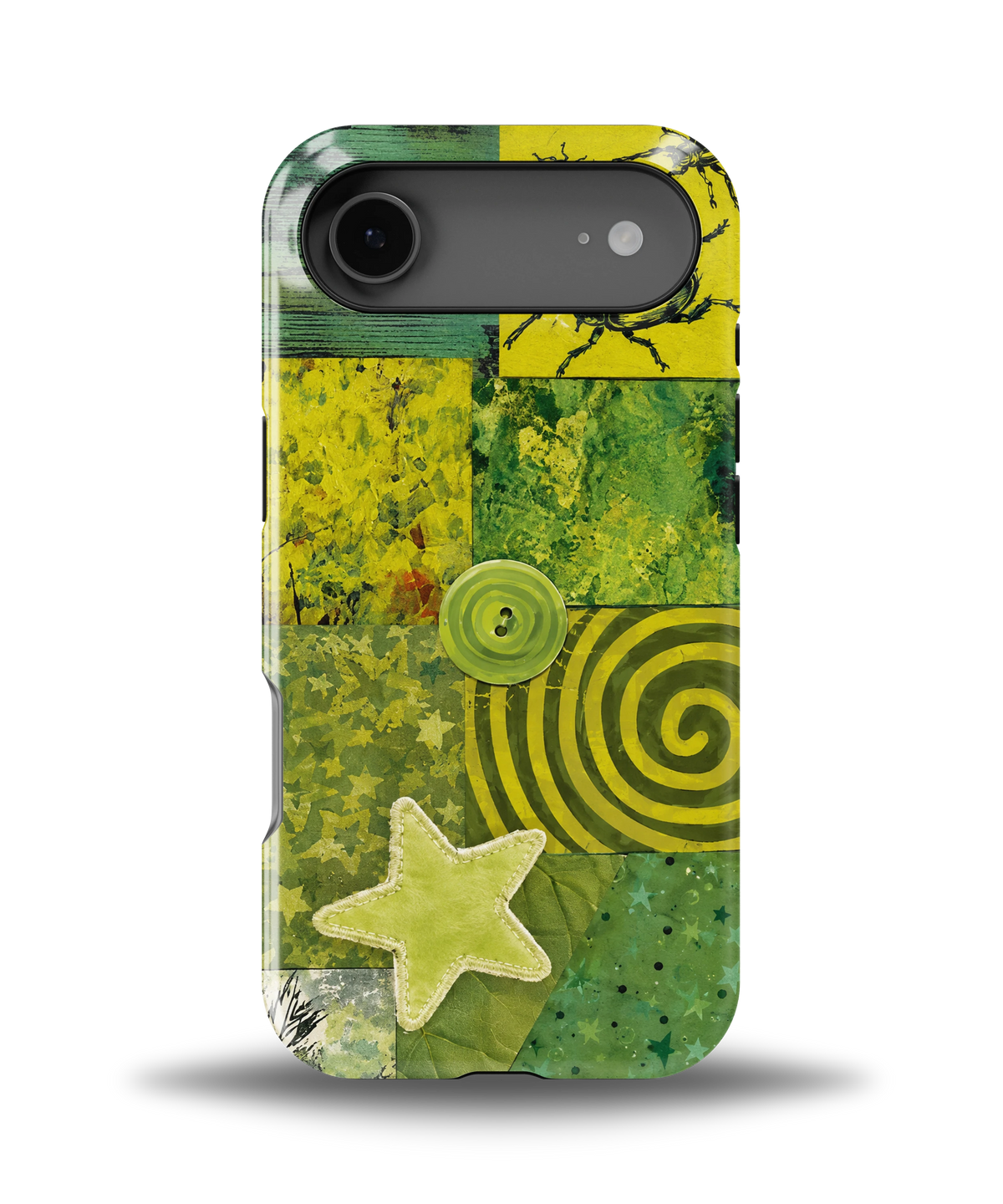 Green Patchwork Star