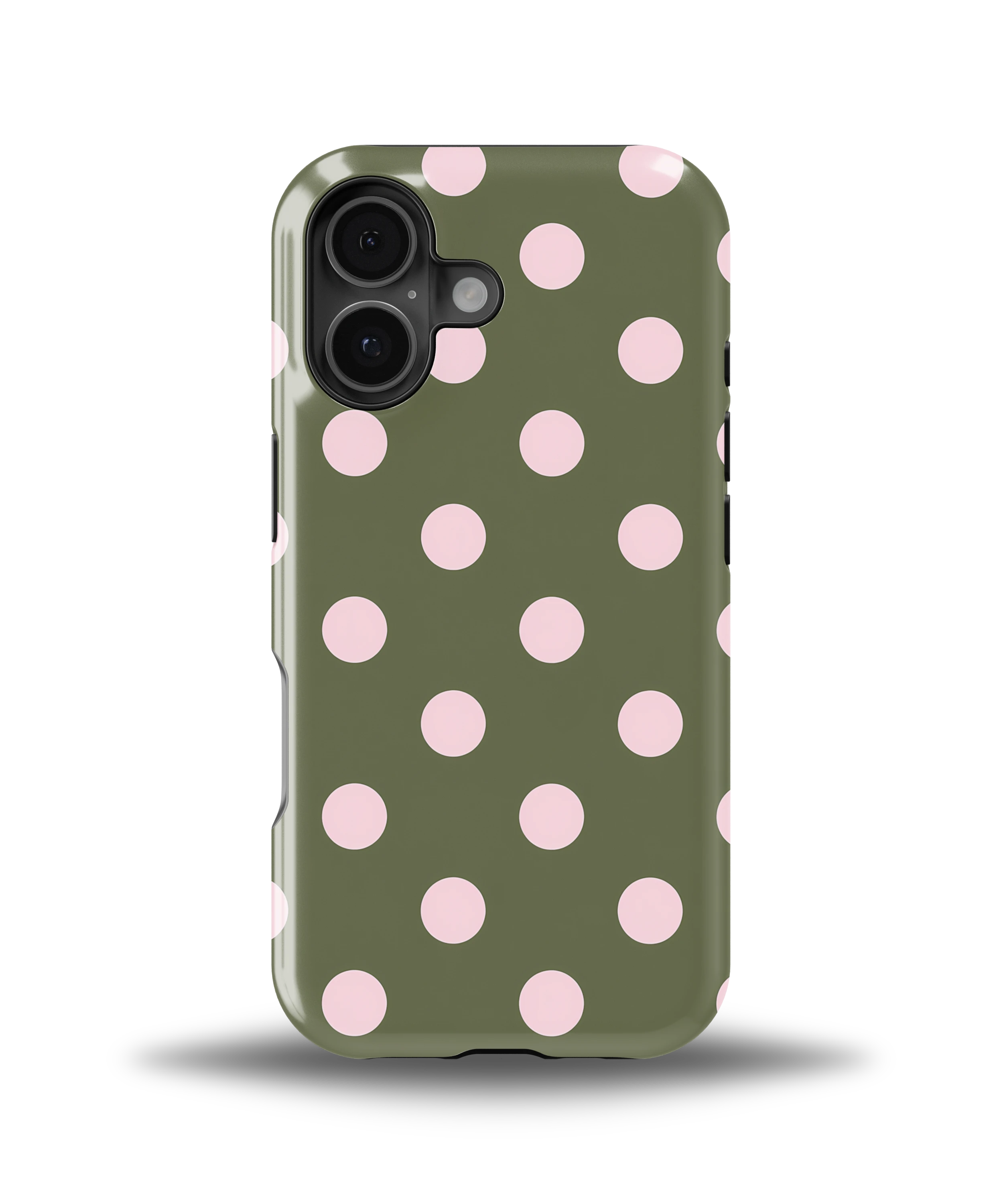 Olive Blush Dots