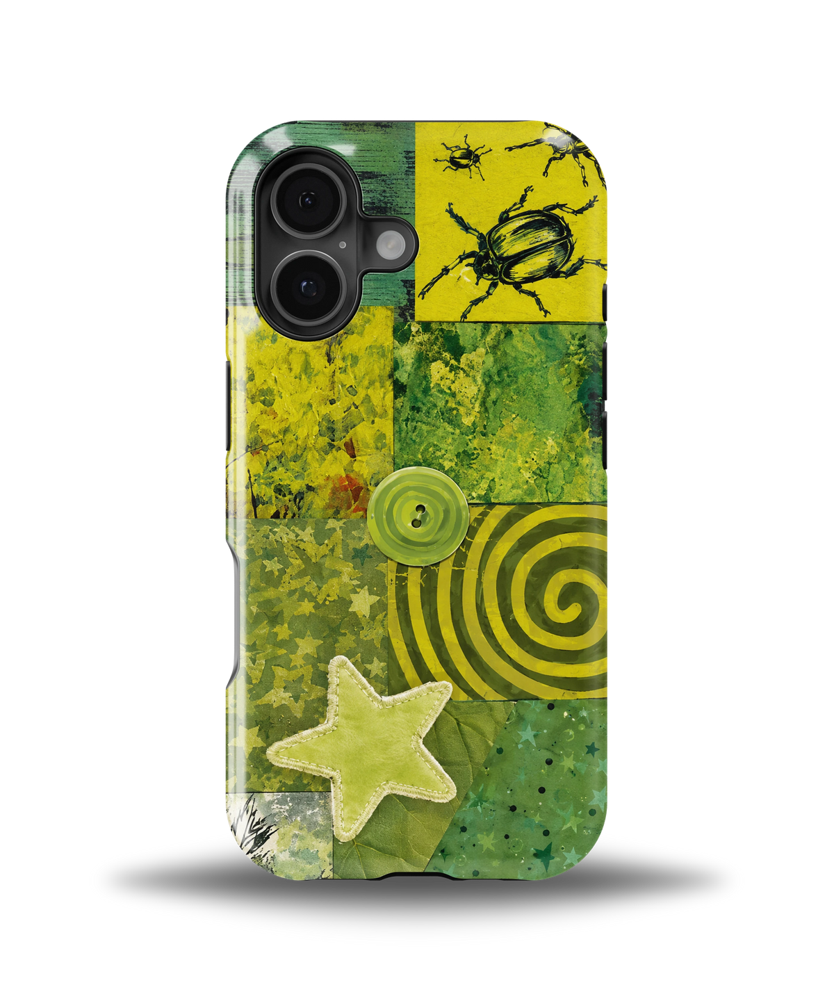 Green Patchwork Star