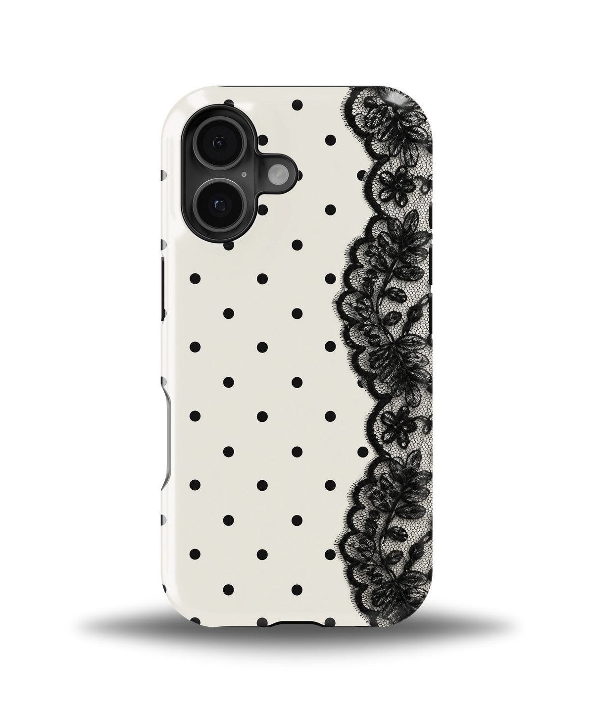 Polka Lace Noir