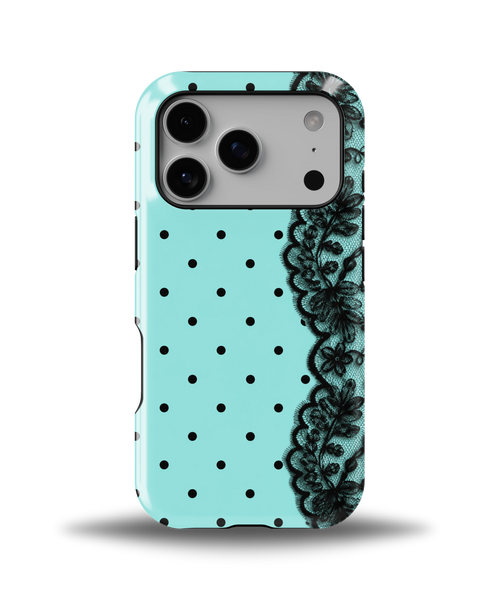Aqua Lace Polka