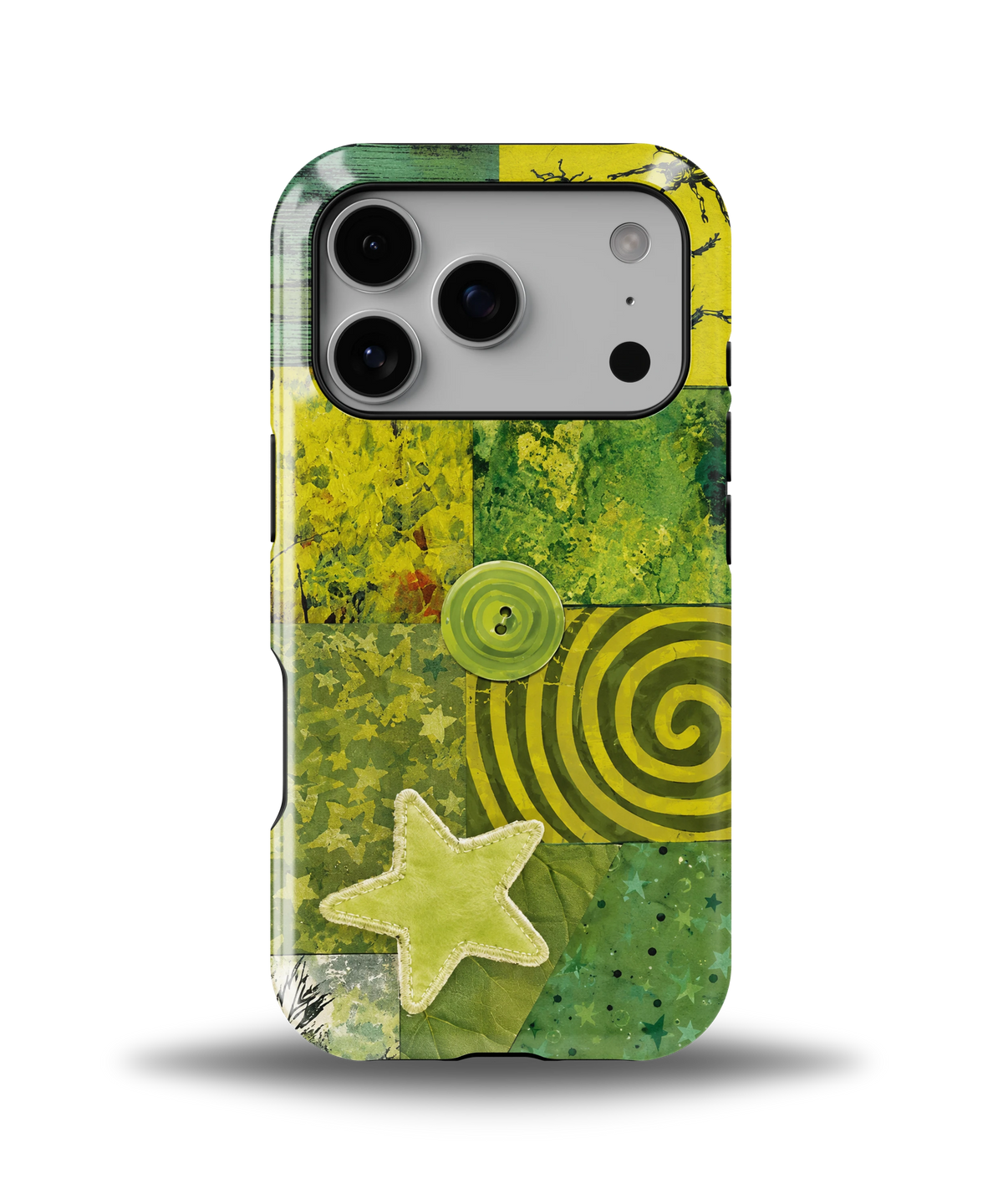 Green Patchwork Star