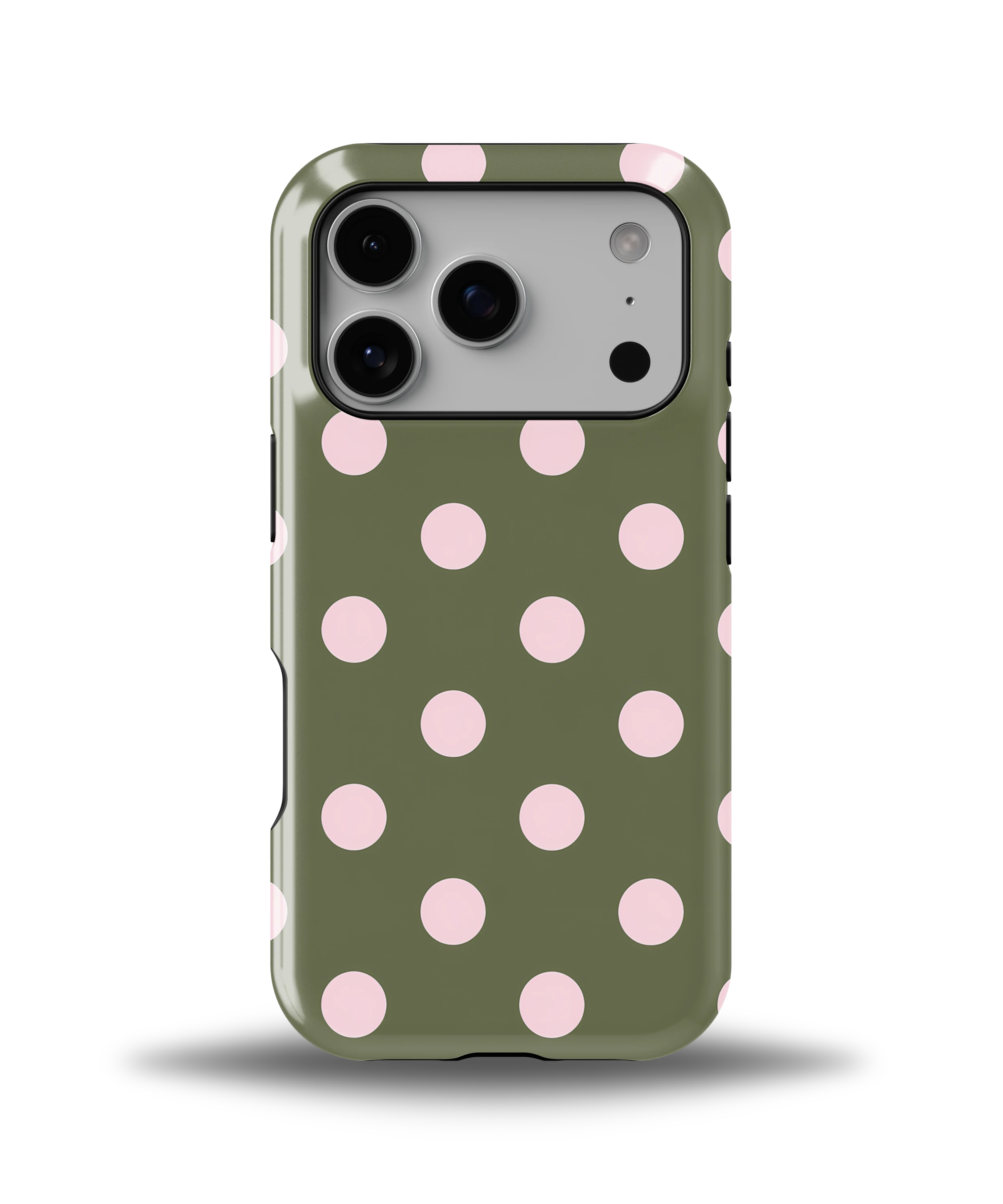 Olive Blush Dots