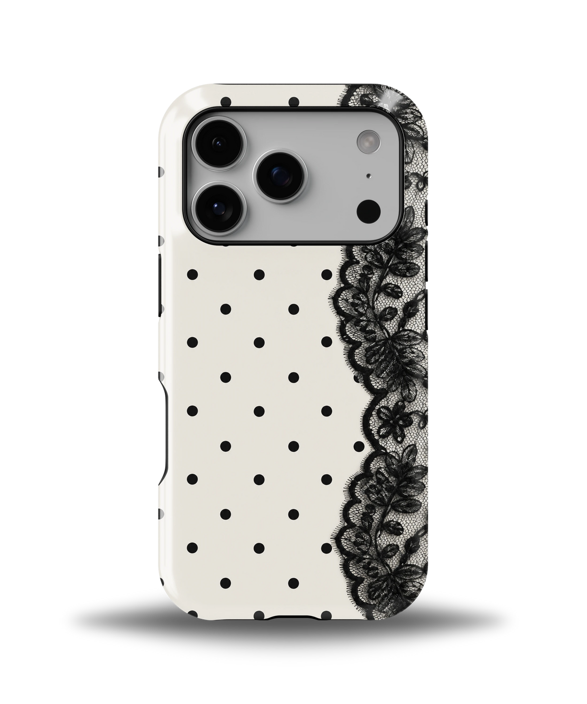 Polka Lace Noir