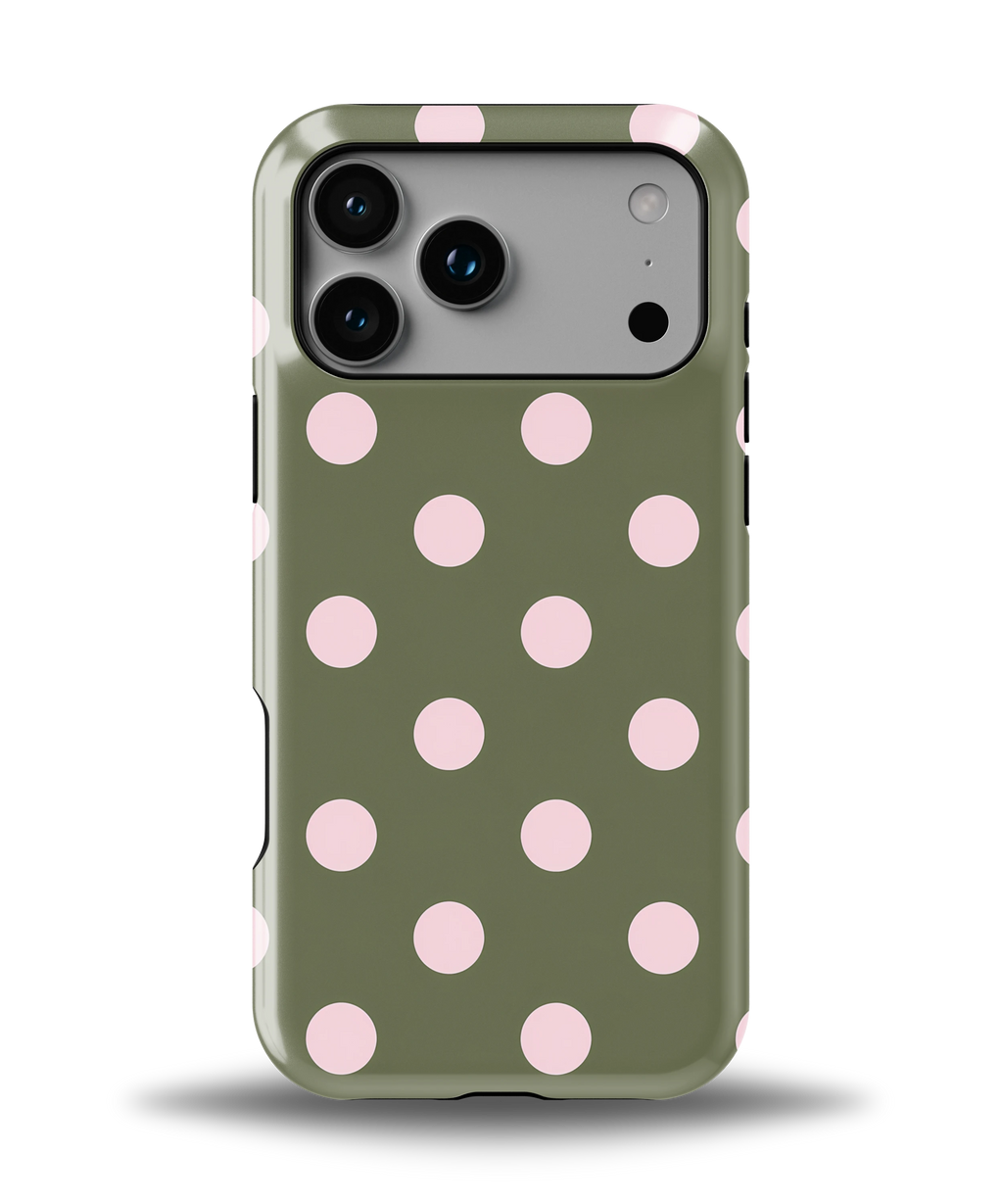 Olive Blush Dots