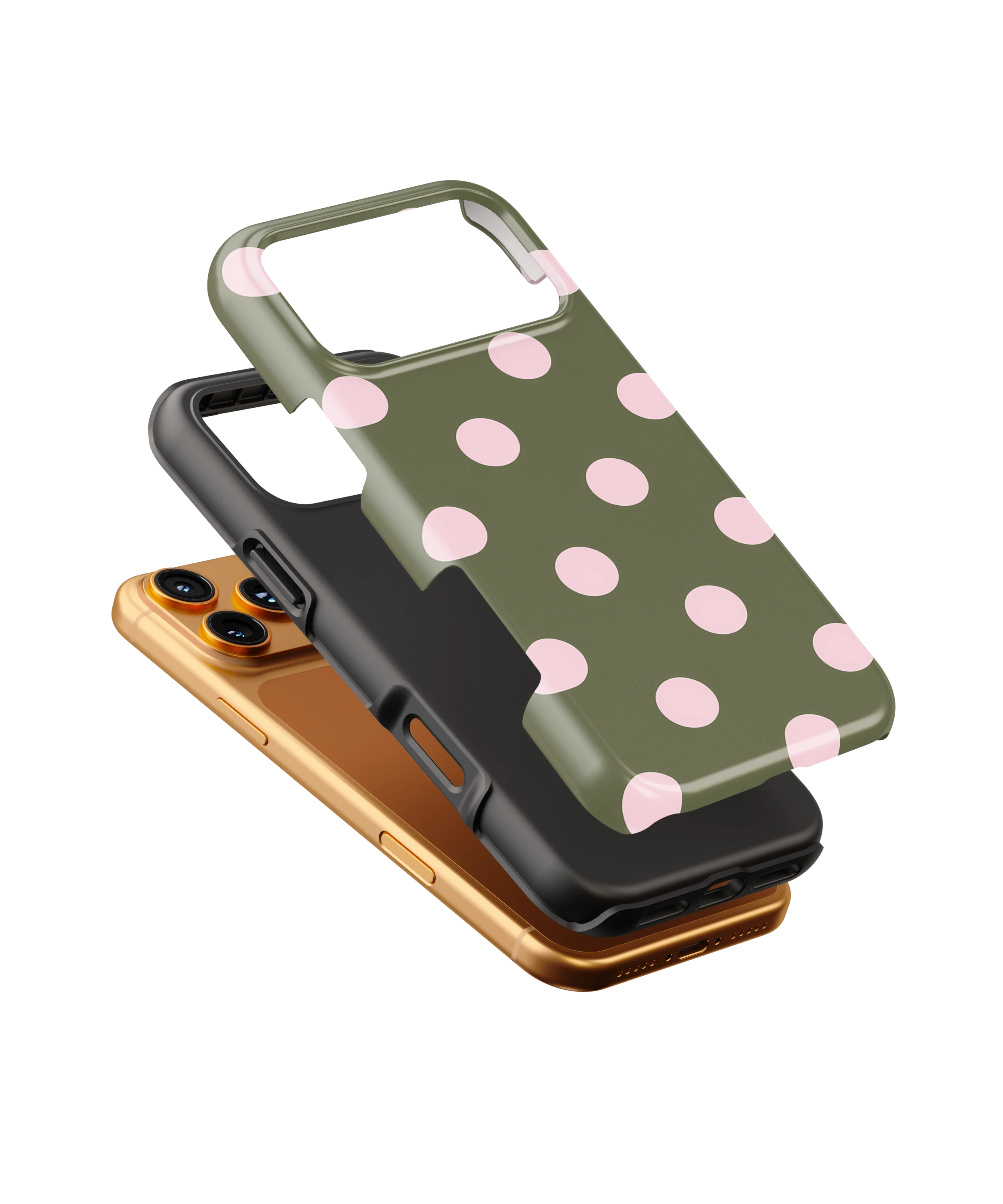 Olive Blush Dots
