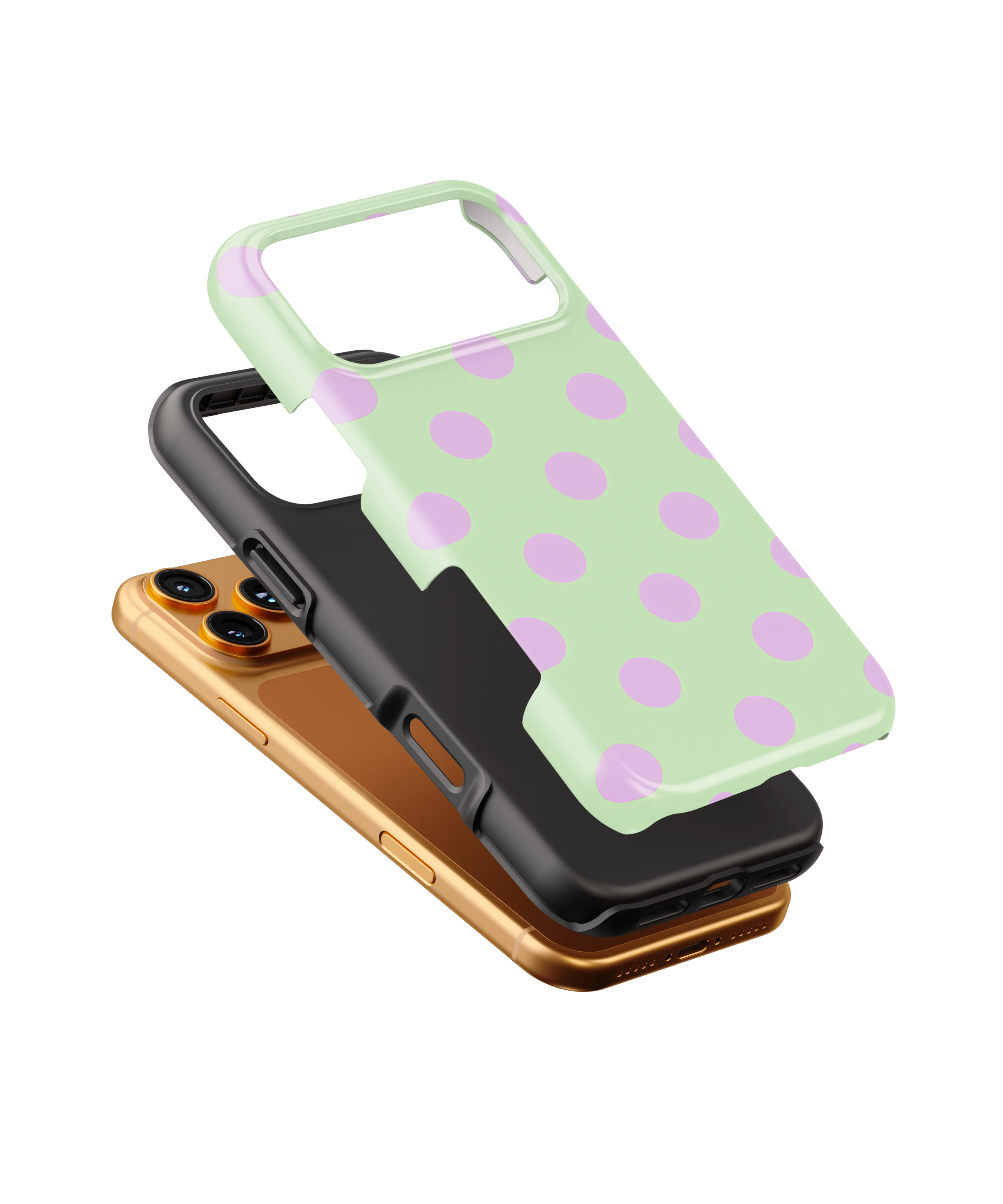 Mint Lavender Dots